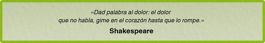 Dad palabra al dolor