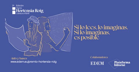 Plataforma publica la tercera edición del Premio Hortensia Roig de Literatura Infantil en colaboración con EDEM