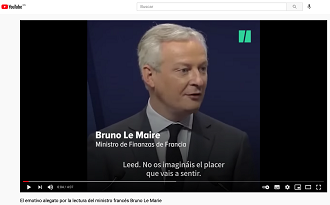 El emotivo alegato por la lectura del ministro francés Bruno Le Marie